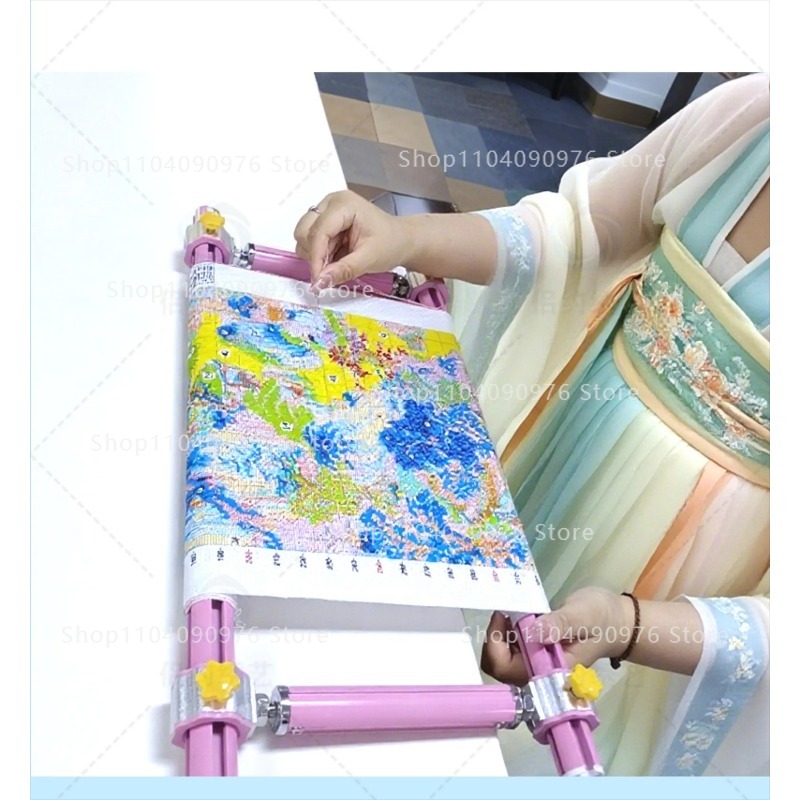 Embroidery Xpress - Kleurrijke vier-delige schuifbare naald M Stretch