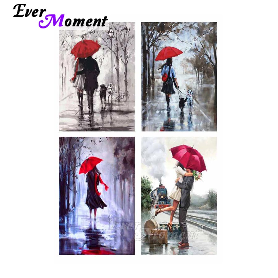 Embroidery Lovers - Ooit Moment Diamant Schilderij Liefhebbers Paraplu