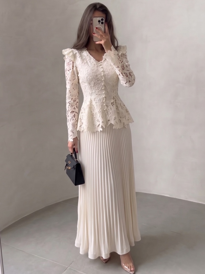 Embroidery In The Piece - Mode 2-delige sets damesoutfit herfstkleding dames