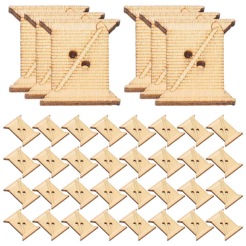 Embroidery Artwork - 100 stuks houten borduurgaren spoeltjes draadwikkelkaarten