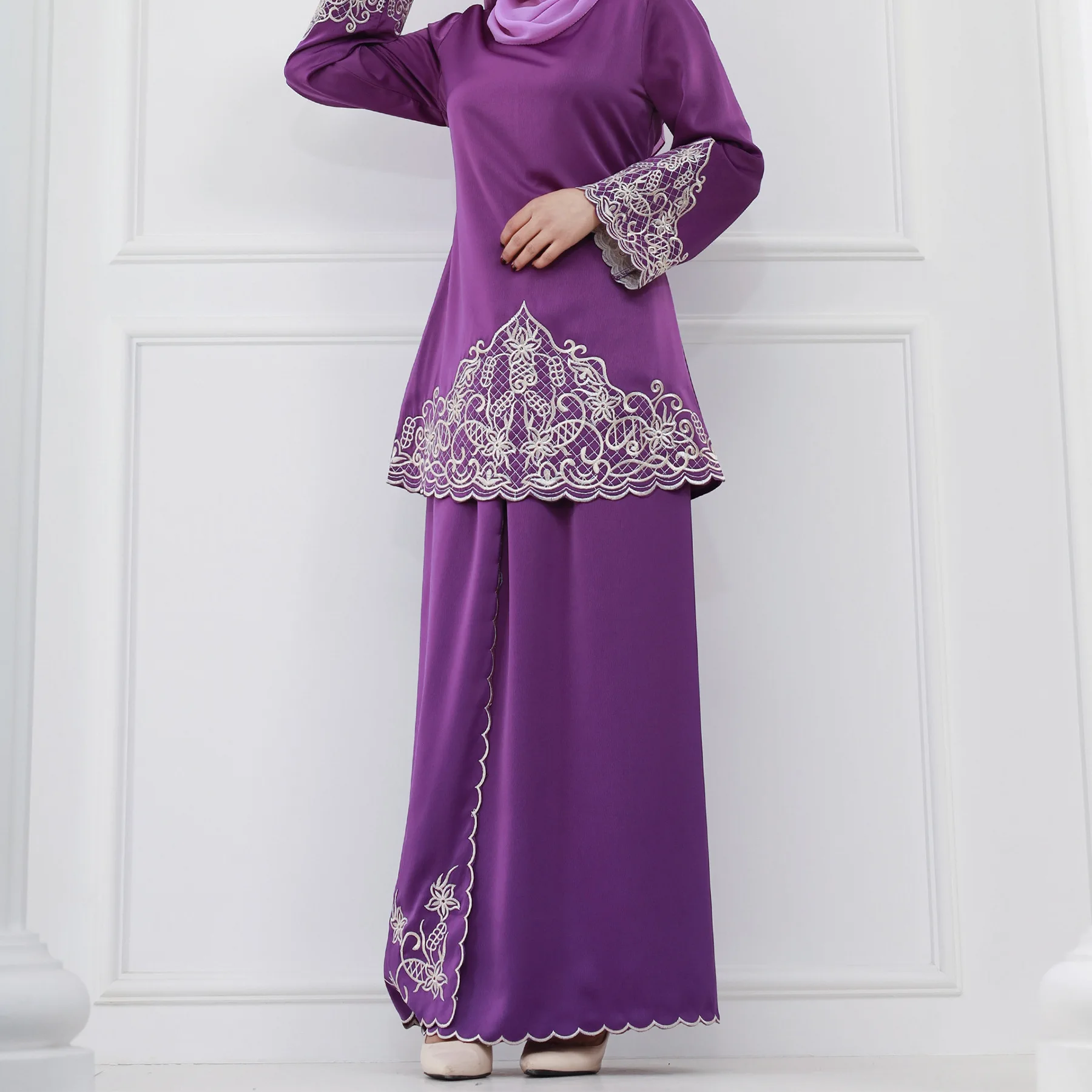 Embroidery Baju - Turkije Ramadan Moslim Sets Vrouwen Mode