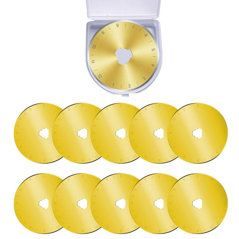 Embroidery Converter - 10 stuks titanium gecoate 45 mm
