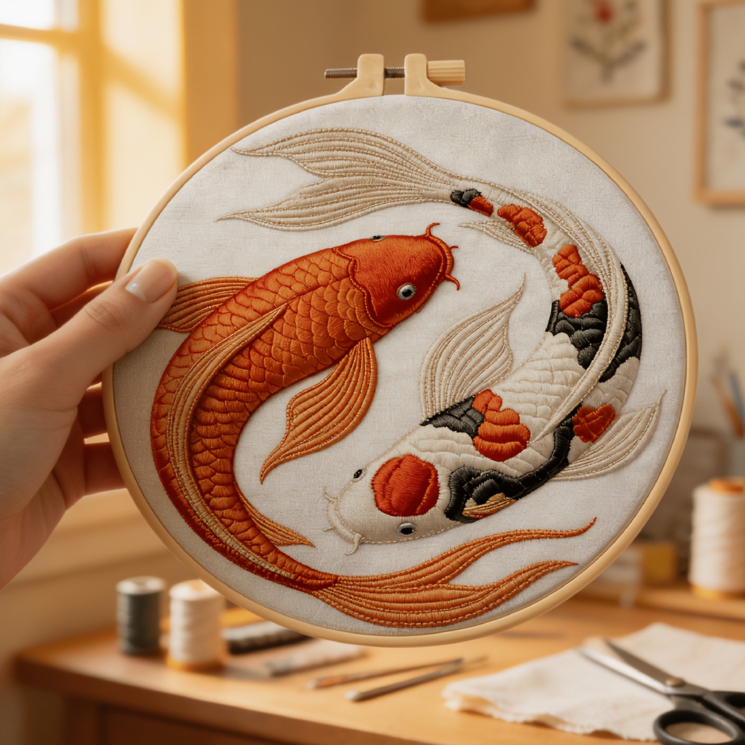 Embroidery Lovers - Beginnershandwerk DIY Borduurset: Complete Benodigdheden, Voorgedrukte
