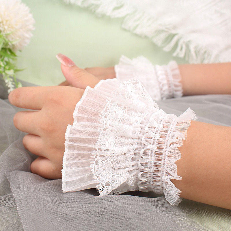 Embroidery Blouse - ﻿ Afneembare nep-armmouwen voor dames, bloemenborduurwerk,