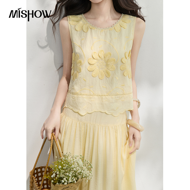 MISHOW Franse bloemenborduurwe - Embroidery Blouse recensie en prijs