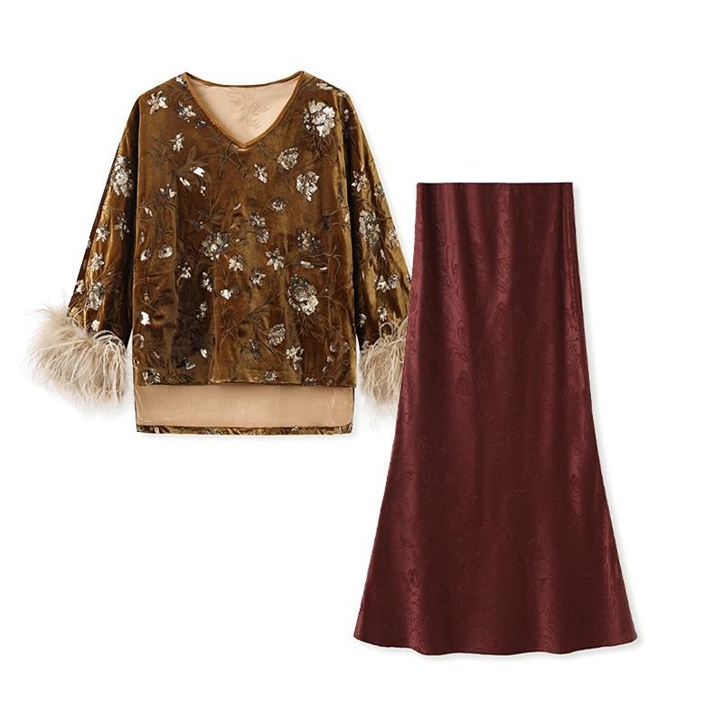 2025, winterblouseset met vere - Embroidery Blouse recensie en prijs