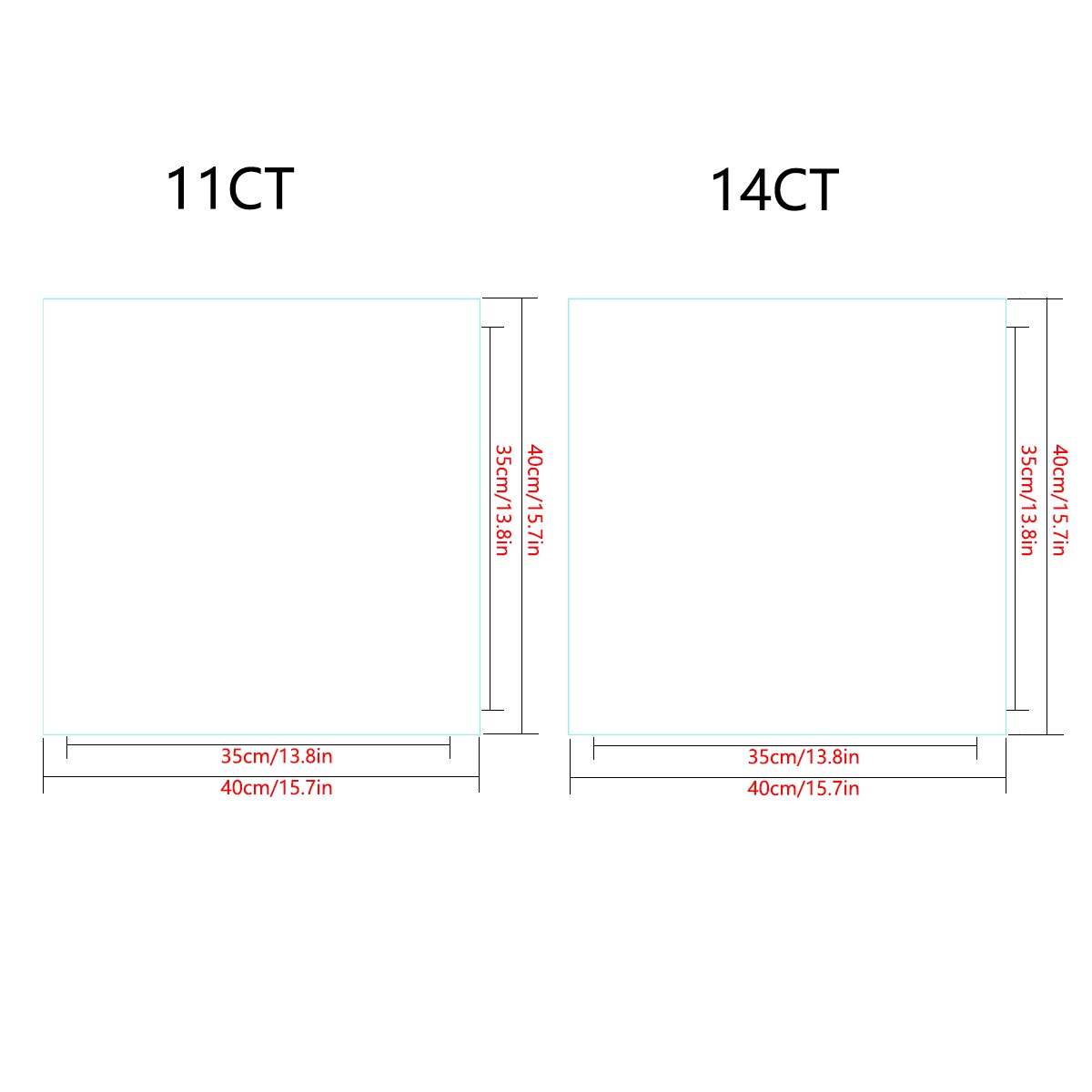 1pc 40X40CM/15.74inch Paar ges - Embroidery Lovers recensie en prijs