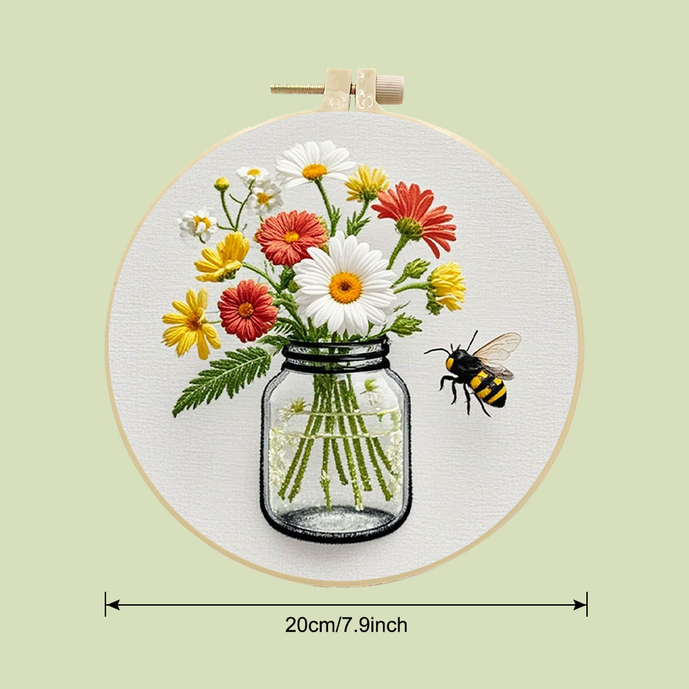 1 STKS Diy Borduurpakketten Da - Embroidery Daisy Flower recensie en prijs