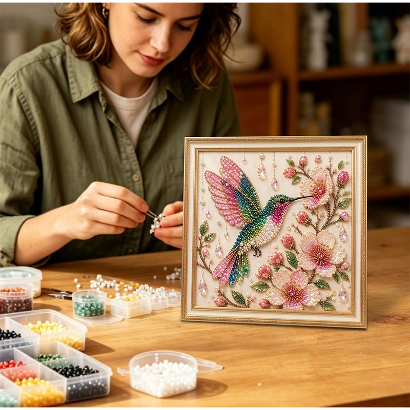 Vogel Parel Kunst DIY Kit Kard - Embroidery Room recensie en prijs