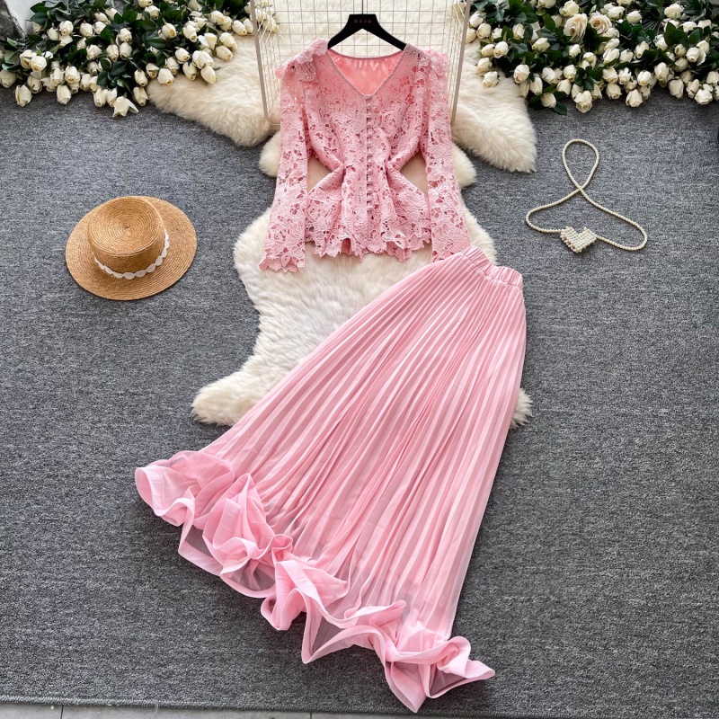 Mode 2-delige sets damesoutfit - Embroidery In The Piece recensie en prijs