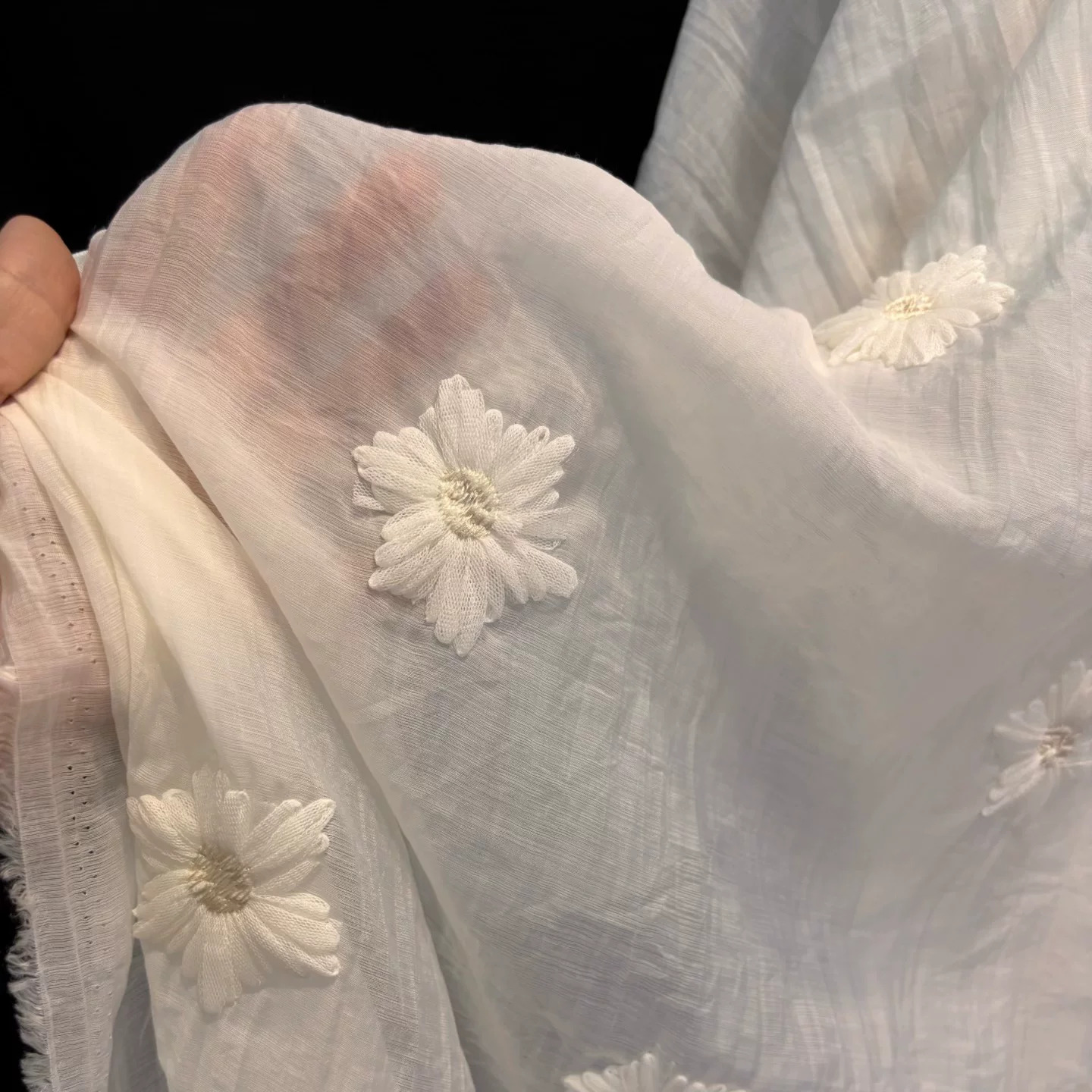 1 yard chiffon garen microgepl - Embroidery Wedding recensie en prijs