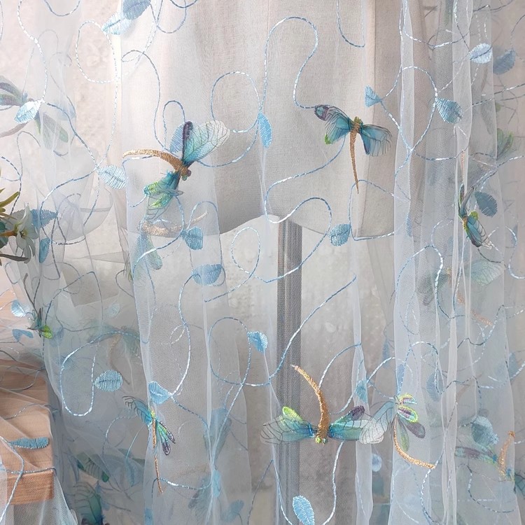 1yard Blauw roze mesh stof Dri - Embroidery Wedding recensie en prijs