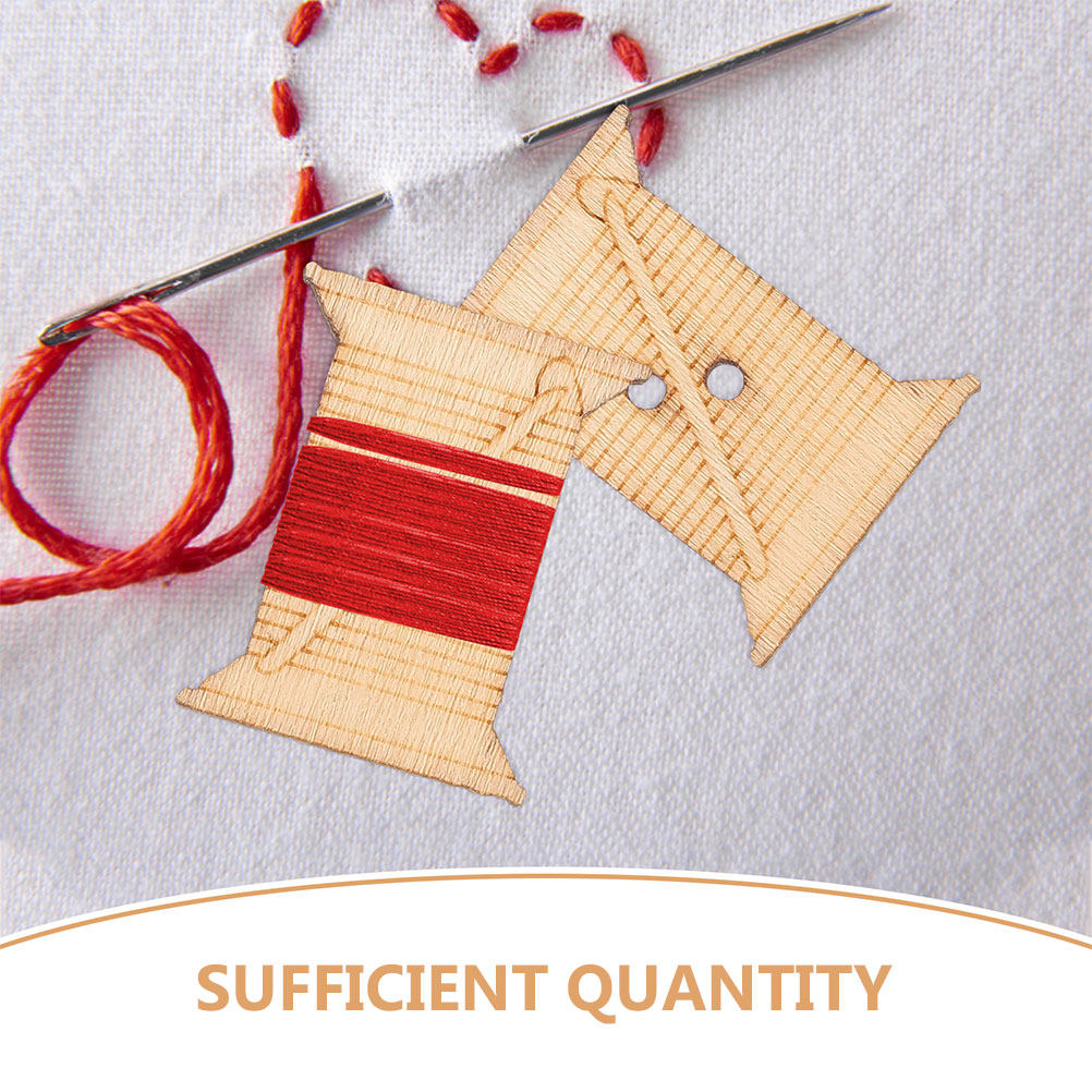 100 stuks houten borduurgaren  - Embroidery Artwork recensie en prijs