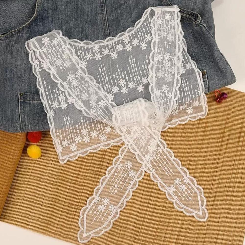 Franse kanten sjaal voor dames - Embroidery Blouse recensie en prijs