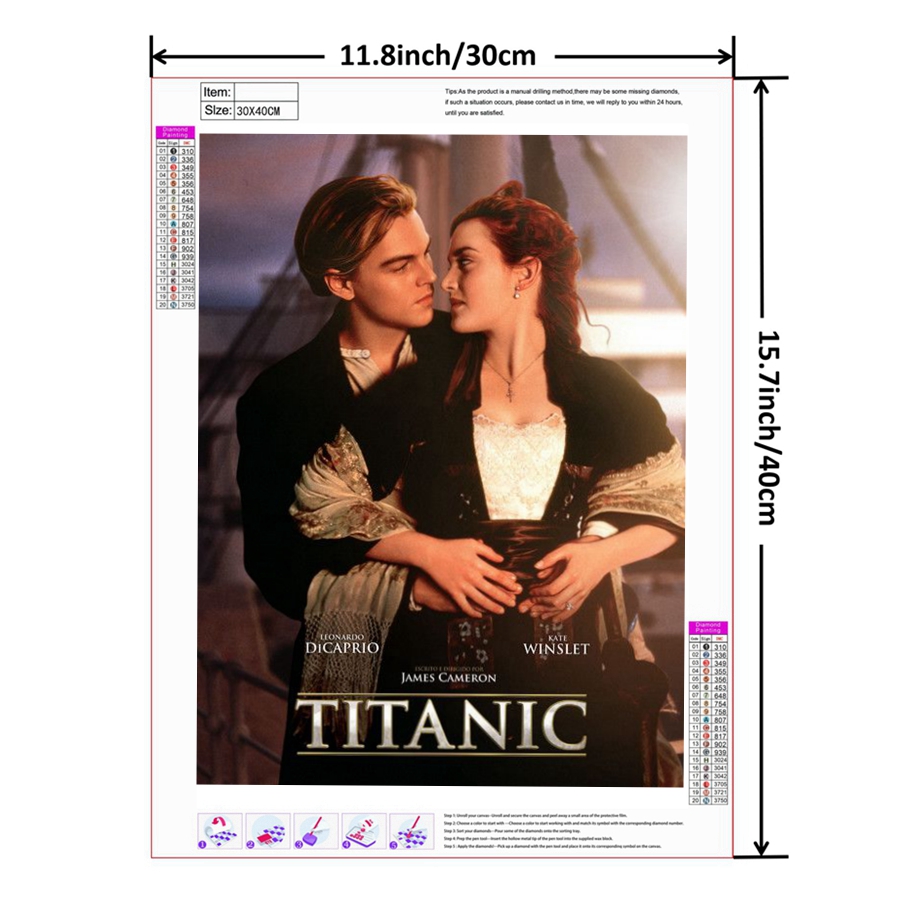 Titanic Romantische Film 5D DI - Embroidery Lovers recensie en prijs