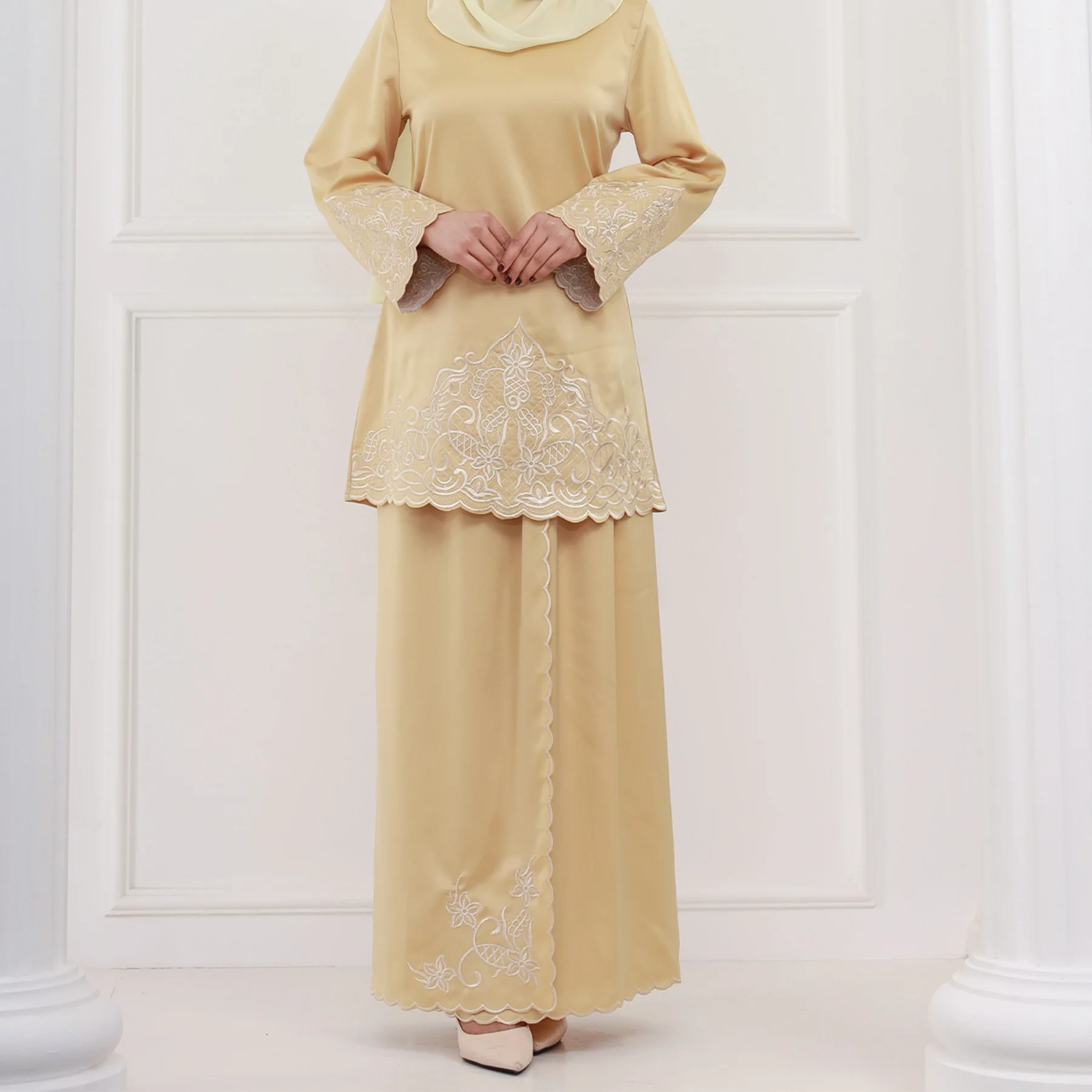 Turkije Ramadan Moslim Sets Vr - Embroidery Baju recensie en prijs
