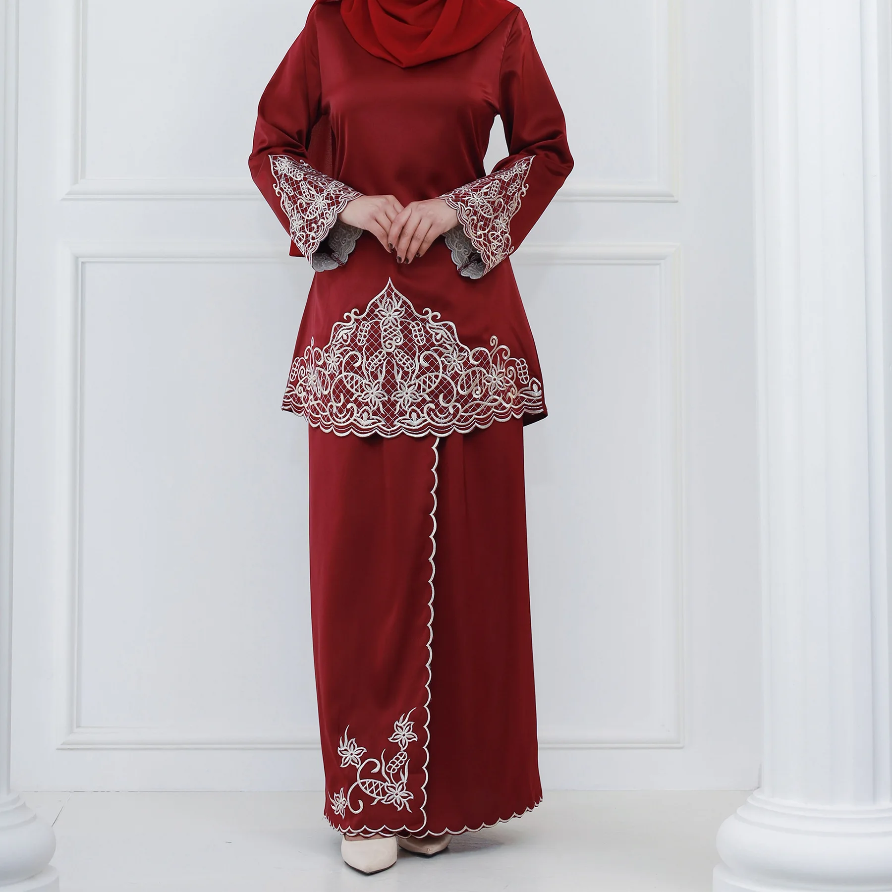 Turkije Ramadan Moslim Sets Vr - Embroidery Baju recensie en prijs