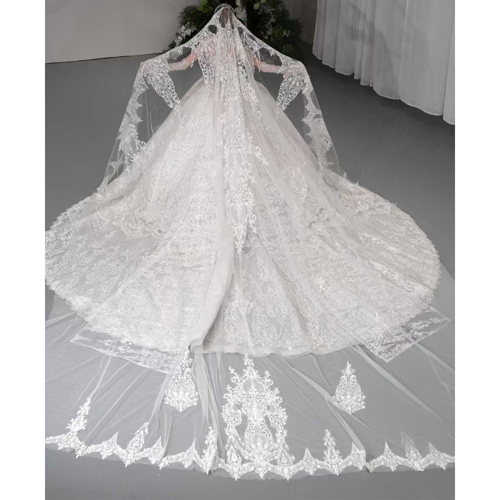 Luxe off-shoulder bruidsjurk m - Embroidery Organza recensie en prijs