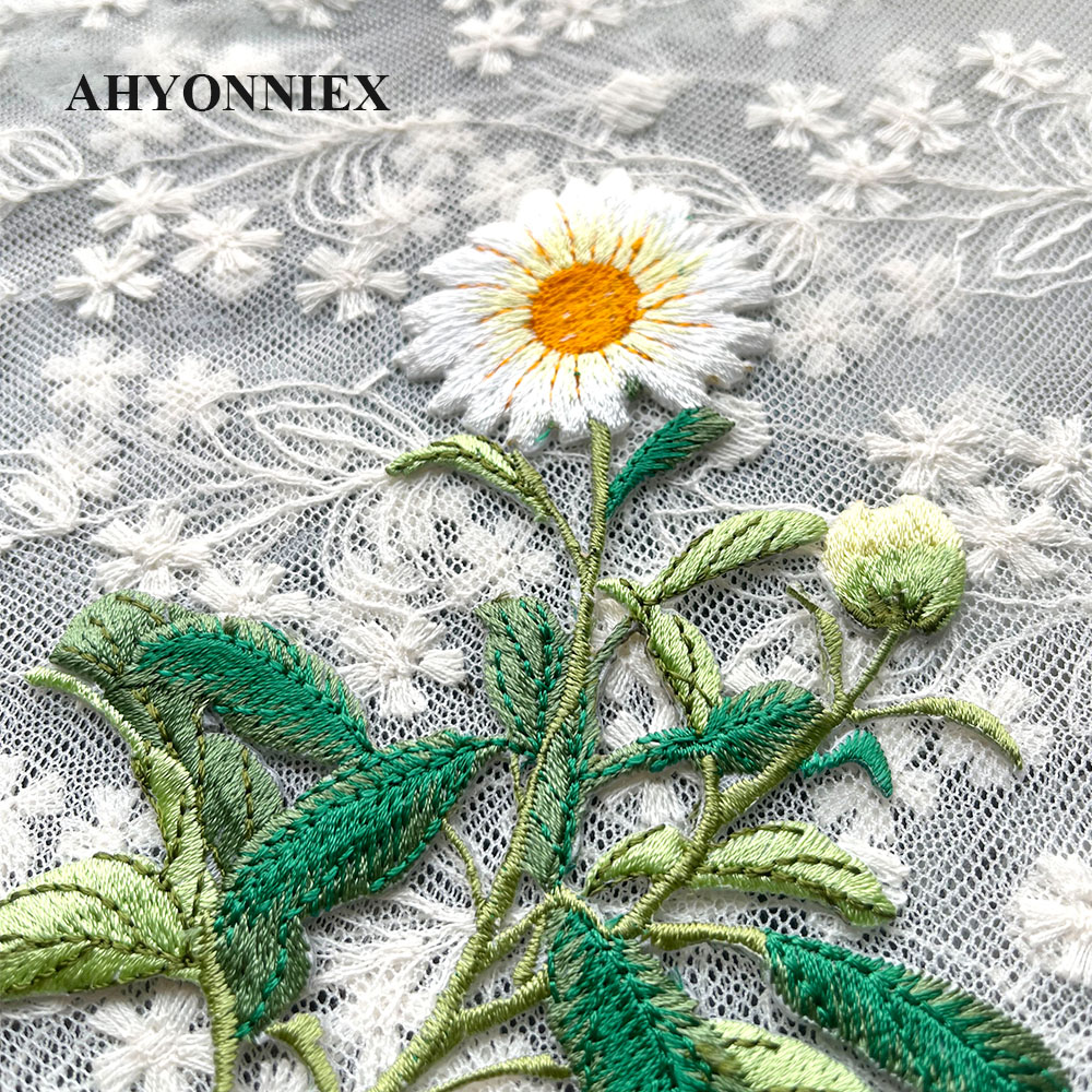 1-delige opstrijkbare borduurp - Embroidery Daisy Flower recensie en prijs