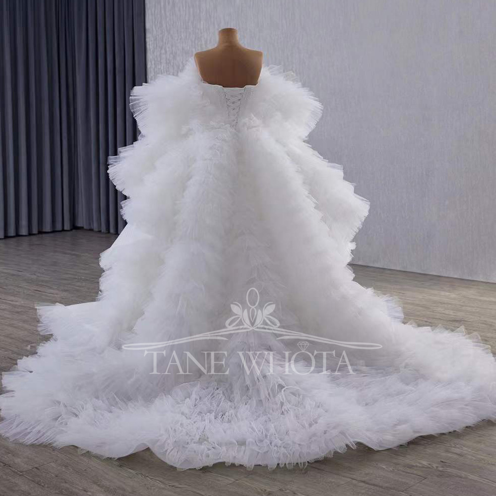 Elegante zeemeermin-bruidsjurk - Embroidery Organza recensie en prijs