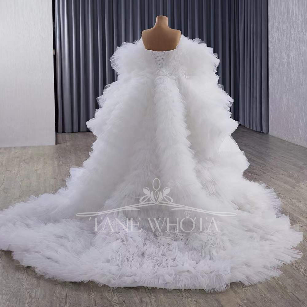 Elegante zeemeermin-bruidsjurk - Embroidery Organza recensie en prijs